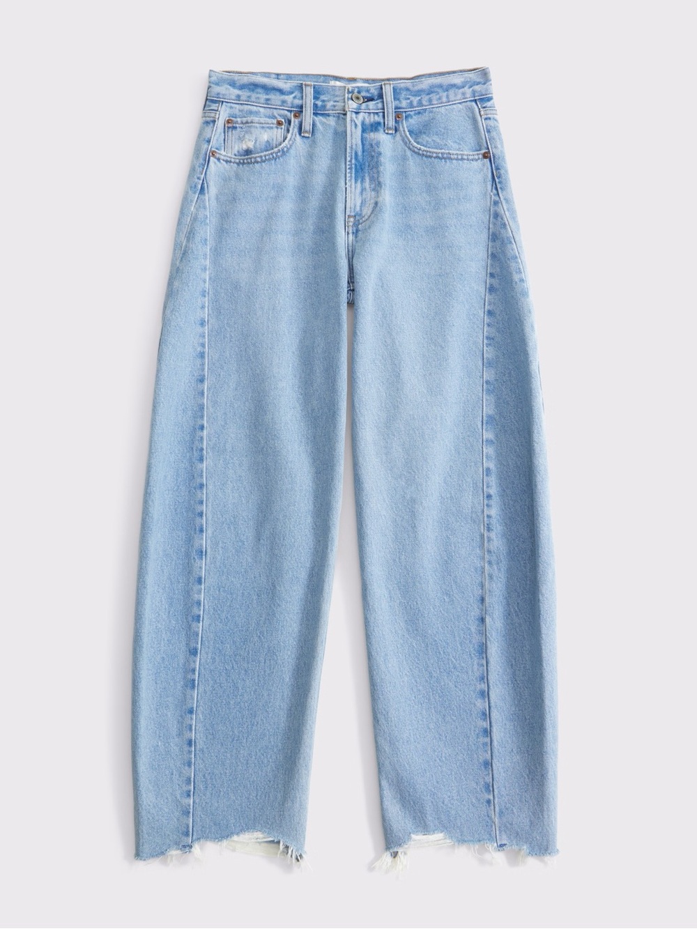 Abercrombie & Fitch mid rise barrel jeans